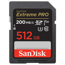  SanDisk Extreme Pro Class 10 U3 SDXC 512GB Speicherkarte (UHS-I, bis zu 200MB/s lesen)
