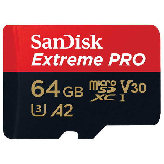 SanDisk Extreme Pro 64GB micro SDXC 200MB/s +SD Adapter