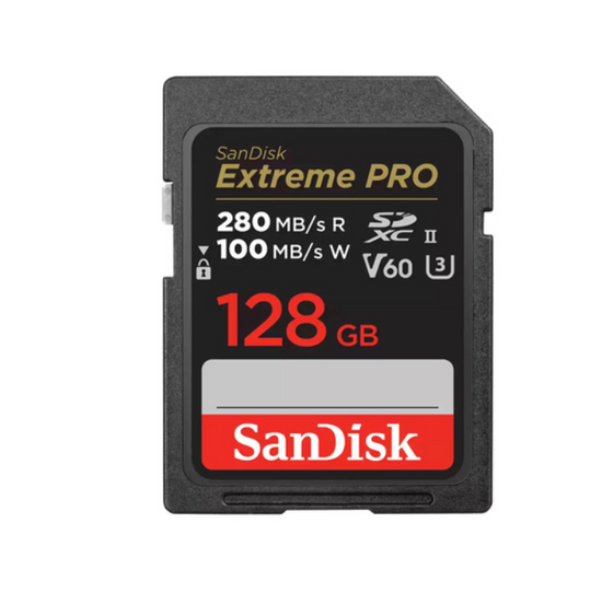 SanDisk 128 GB SDXC ExtremePro R 280MB/s V60 UHS-II
