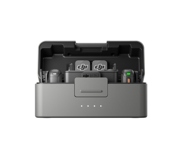 DJI MIC 3 (2 TX + 1 RX + Charging Case) 2 Sender+1 Empfänger, Funkmikrofonsystem