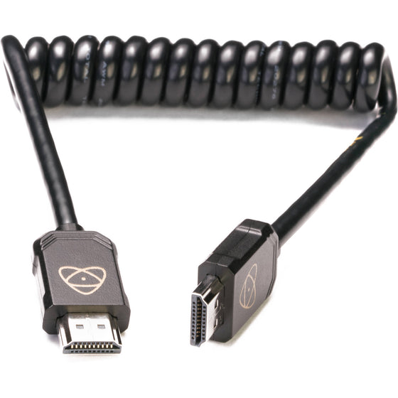 Atomos HDMI A auf HDMI A Spiralkabel 2.0 30-60cm