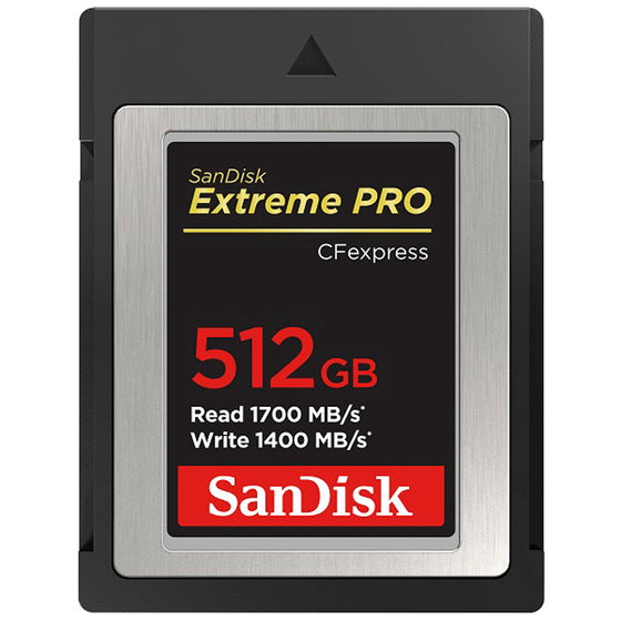 SanDisk Extreme PRO CFexpress Karte 512 GB Type B, 1700/1200 MB/s