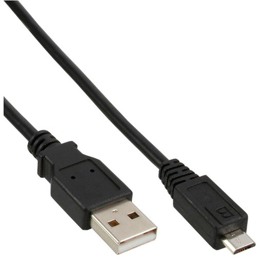 InLine Micro-USB 2.0 Kabel 3m USB A Stecker an Micro-B Stecker, schwarz