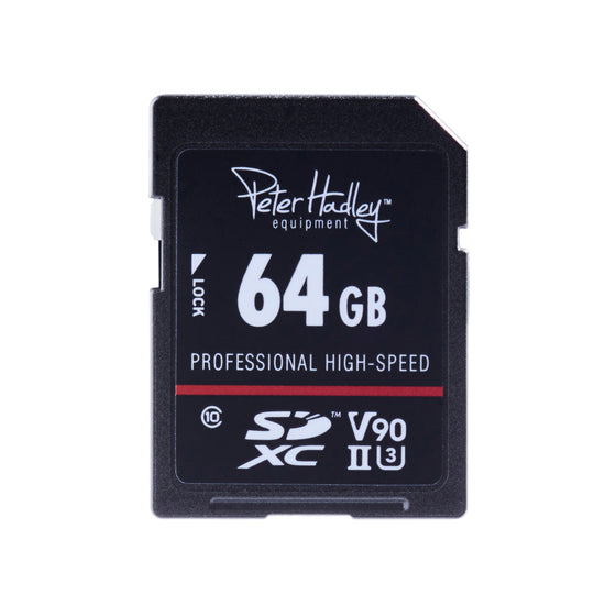 Peter Hadley Prof. High-Speed 64 GB UHS-II SDXC-Karte Cl10, U3, V90