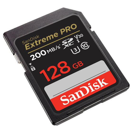 SanDisk Extreme Pro Class 10 U3 SDXC 128GB Speicherkarte (UHS-I, bis zu 200MB/s lesen)