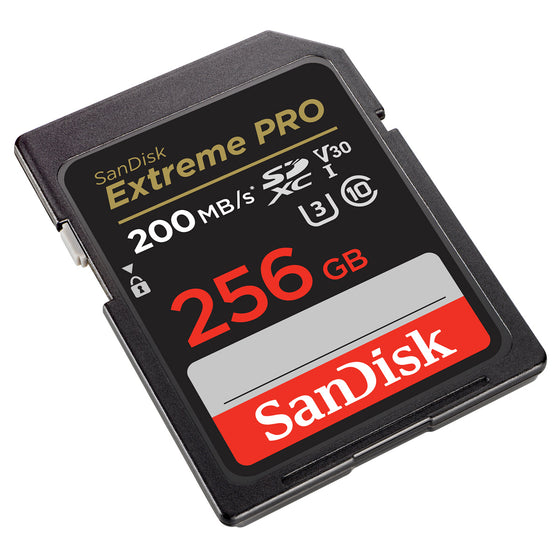 SanDisk Extreme Pro Class 10 U3 SDXC 256GB Speicherkarte (UHS-I, bis zu 200MB/s lesen)