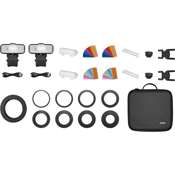 Godox Makro Blitz MF-12 Kit (2 Blitze & Zubehör)