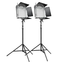  Walimex pro On Location Lightning Set Pro 1000 - 2x LED + 2x Lampenstativ