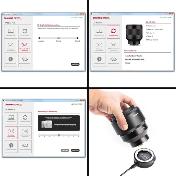 Samyang Lens Station für AF Sony E Objektive