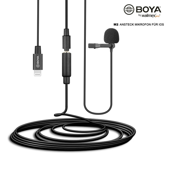 Walimex Pro Boya M2 Ansteckmikrofon für iOS