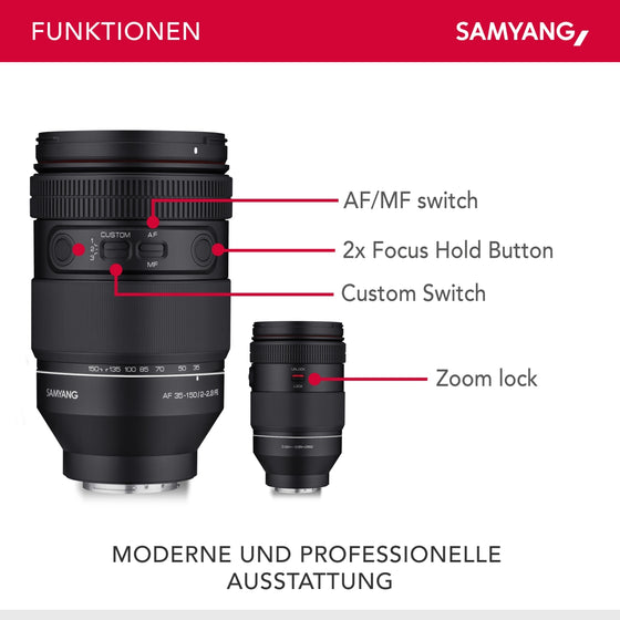 Samyang AF 35-150mm F2.0-2.8 FE für Sony E