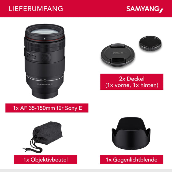 Samyang AF 35-150mm F2.0-2.8 FE für Sony E