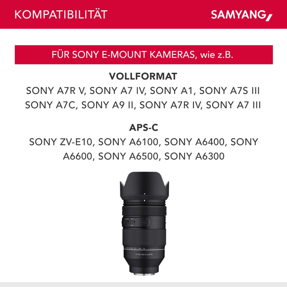 Samyang AF 35-150mm F2.0-2.8 FE für Sony E